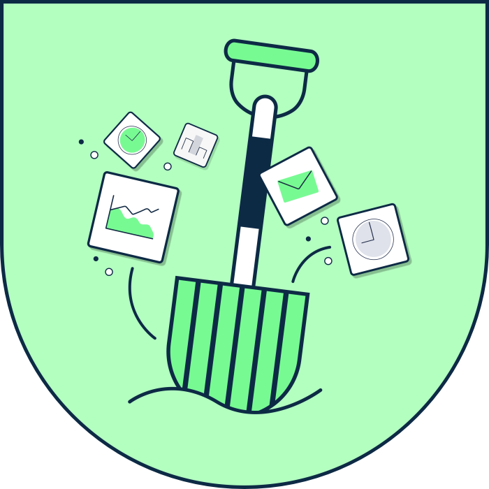 illustration of a spade